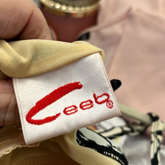 Ceeb. Zebra Print RuffleTankini. Size 16 - Picture 6 of 8